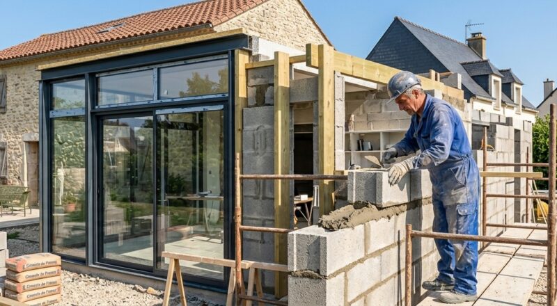 Agrandissement maison bureau - EGB De Azevedo à Mérignac